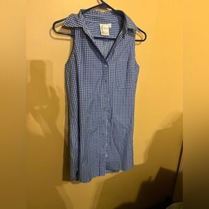 Finley Matthew checkered sleeveless dress small